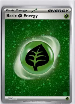 Pokemon TGC - Grass Energy Cosmic Holo Scarlet And Violet 001 Trading Card TCG - Image 3