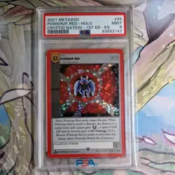 MetaZoo Kickstarter Cryptid Nation Powerup Red Mothman Full Holo Card #25/159 - Image 1