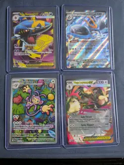 Poakemon TCG Phantasmal Flames AR EX 4-Card Lot Mega Lopunny Ambipom Sharpedo + - Image 1