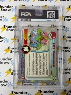 ⚡❄ 1999 Pokemon Topps TV #3 Venusaur PSA 10 - Image 2