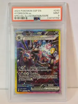 PSA 9 Hydreigon ex 240/191 Surging Sparks Pokemon Rare SIR Special Alt Art MINT - Image 1