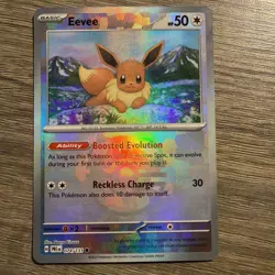 Pokemon Eevee TCG Master Ball Pattern 074/131 Prismatic Evolutions Holo Card - Image 1