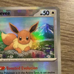 Pokemon Eevee TCG Master Ball Pattern 074/131 Prismatic Evolutions Holo Card - Image 3