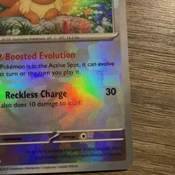 Pokemon Eevee TCG Master Ball Pattern 074/131 Prismatic Evolutions Holo Card - Image 4