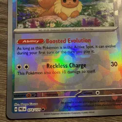 Pokemon Eevee TCG Master Ball Pattern 074/131 Prismatic Evolutions Holo Card - Image 5