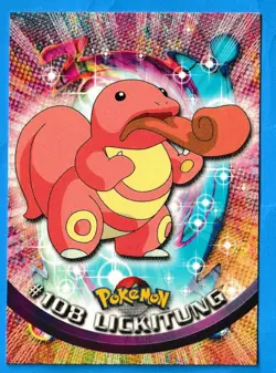 2000 Topps Pokemon TV Animation Edition Lickitung #108 Blue Topps Logo NM-MT - Image 3