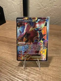 Volcanion EX (Full Art) 107/114 - XY Steam Siege - Holo - NM - Miscut Pokemon - Image 1