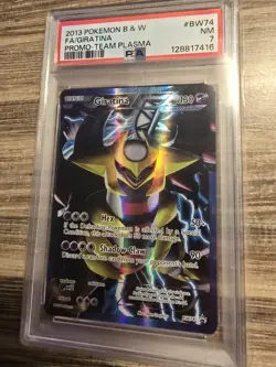2013 Pokemon PSA 7 Giratina Promo team plasma BW74 - Image 1