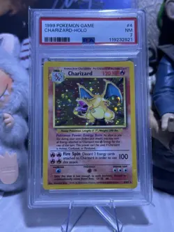 CHARIZARD 1999 POKEMON GAME #4 PSA 7 - Image 1