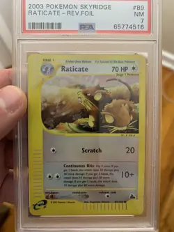 2003 Pokemon - Raticate Reverse Holo E Series Skyridge 89/144 - PSA 7 Near Mint! - Image 1