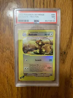 2003 Pokemon - Raticate Reverse Holo E Series Skyridge 89/144 - PSA 7 Near Mint! - Image 5