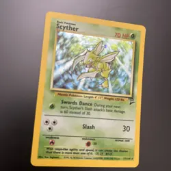 Pokemon TCG Scyther 017/130 1999-2000 Base Set 2 Holo Rare Unlimited NM/LP+ - Image 4