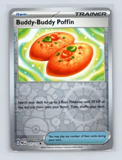 Pokemon TCG Buddy-Buddy Poffin 101/131 SV: Prismatic Evolutions Reverse Holo NM - Image 1