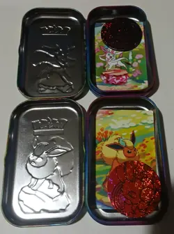 EMPTY Pokemon Prismatic Evolutions mini Tins Eevee Umbreon Sylveon Lot of 8 Dis - Image 5