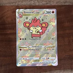 Pokemon TCG Simisear VSTAR - GG37/GG70 Crown Zenith Galarian Gallery 💎Mint! - Image 1