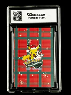 2024 Pokemon CG 10 Pristine SNORLAX Christmas Data TCG XMAS Holiday CGC PSA 2 - Image 2