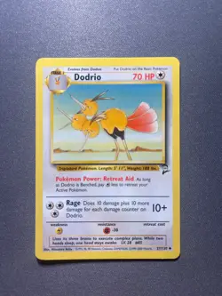 Pokemon TCG Dodrio Base Set 2 37/130 Regular 1999-2000 Wizards Base Set - Image 1