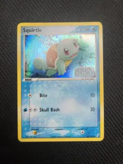 2006 Squirtle 63/100 EX Stamped Crystal Guardians Holo Pokemon TCG LP - Image 1