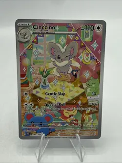 Cinccino 183/162 SV05: Temporal Forces Holo Pokemon Scarlett And Violet - Image 1