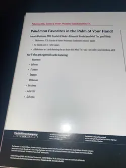 Pokemon TCG Scarlet Violet Prismatic Evolutions 8 Mini Tins NEW Sealed Box - Image 4