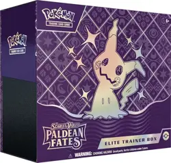 Pokemon TCG - Paldean Fates Elite Trainer Box 9 Booster Pack ETB New Sealed - Image 1
