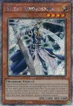 Yugioh! Silent Swordsman - RA02-EN011 - Platinum Secret Rare - 1st Edition Near - Image 1