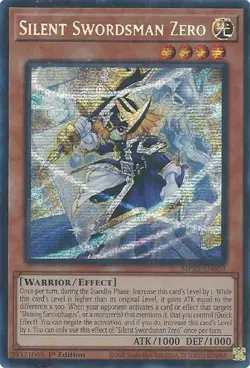 Yugioh! Silent Swordsman Zero - MP25-EN059 - Prismatic Secret Rare - 1st Edition - Image 1