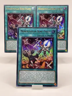 Yu-Gi-Oh! Mementotlan Bone Party RA04-EN099 Ultra Rare 1st Ed. X3 (Play set) - Image 1