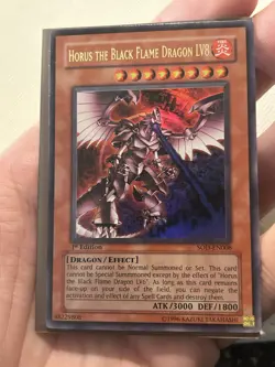Yugioh Horus The Black Flame Dragon Lv 8 SOD 1st Edition Ultra Rare - Image 3