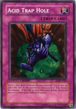 Yugioh! LP Acid Trap Hole - SOI-ENSE1 - Secret Rare - Limited Edition Lightly Pl - Image 1