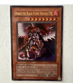 Yu-Gi-Oh! Horus The Black Flame Dragon Lv8 (SOD EN 008) Near Mint - Image 1
