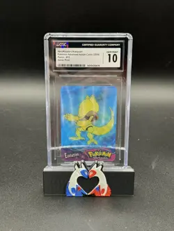 Pokemon Abra Kadabra Alakazam Advanced Action Card 2004 Lenticular Panini CGC 10 - Image 2