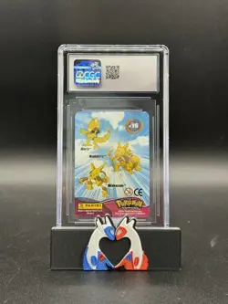 Pokemon Abra Kadabra Alakazam Advanced Action Card 2004 Lenticular Panini CGC 10 - Image 4