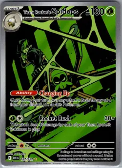 Team Rocket's Spidops 187/182 SV10: Destined Rivals - Pokemon Card - NM - Image 1