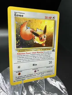 Pokemon TCG Eevee #11 Black Star Holo Promo Card 1999 WOTC Lp/NM SWIRL - Image 2