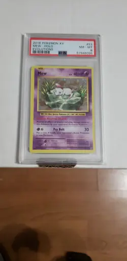 Pokemon Card Holo Mew 53/108 PSA 8 XY Evolutions - Image 1