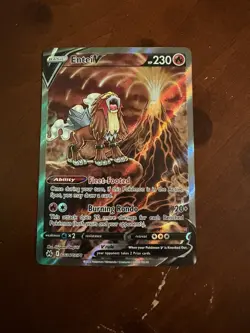 Entei V GG36/GG70 Crown Zenith: Galarian Gallery Holo, pokemon card, english - Image 1