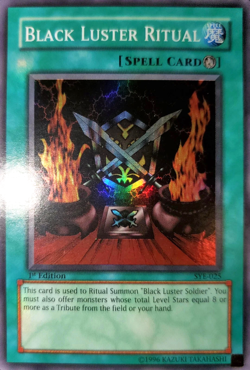 Black Luster Ritual - 1st Edition SYE-025 SUPER RARE YuGiOh TCG Card - Image 1