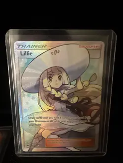 Lillie 147/149 Full Art Trainer Ultra Rare Pokemon Card TCG Sun and Moon Base NM - Image 1