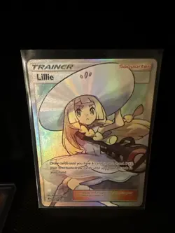 Lillie 147/149 Full Art Trainer Ultra Rare Pokemon Card TCG Sun and Moon Base NM - Image 3