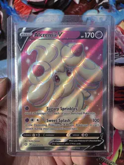 Alcremie V 064/072 Shining Fates NM Full Art Ultra Rare Pokemon Card - Image 1