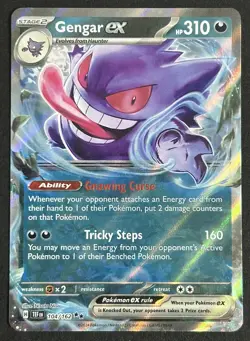 Gengar ex 104/162 Temporal Forces Double Rare Holo Pokemon TCG Card NM - Image 1