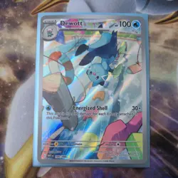 Pokemon Dewott 106/086 White Flare Illustration Rare IR Holo TCG Card NM/M - Image 1