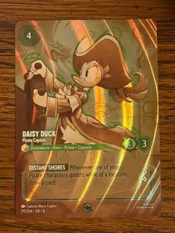 Disney Lorcana Azurite Sea Daisy Duck-Pirate Captain Enchanted Card 211/204 - Image 1