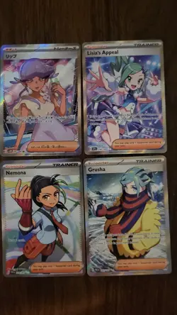 Pokemon TCG Trainer Full Art Bundle 4 Cards NM Near Mint - Image 1