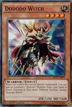 SECE-EN091 DODODO WITCH COMMON 1ST EDITION YuGiOh CARD - Image 1