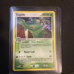 Pokemon EX Emerald Sceptile Holo Rare Card 2005 #10/106 NEAR MINT - Image 1