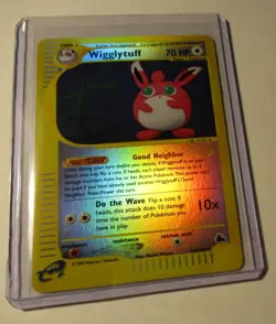 Pokemon TCG Skyridge Wigglytuff 34/144 Reverse Holo Card 2003 Played RARE - Image 1