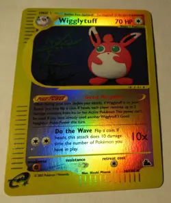 Pokemon TCG Skyridge Wigglytuff 34/144 Reverse Holo Card 2003 Played RARE - Image 2