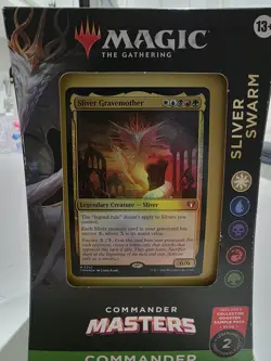 Magic: The Gathering Commander Masters Commander Deck Sliver Swarm 100-Card Deck - Image 1